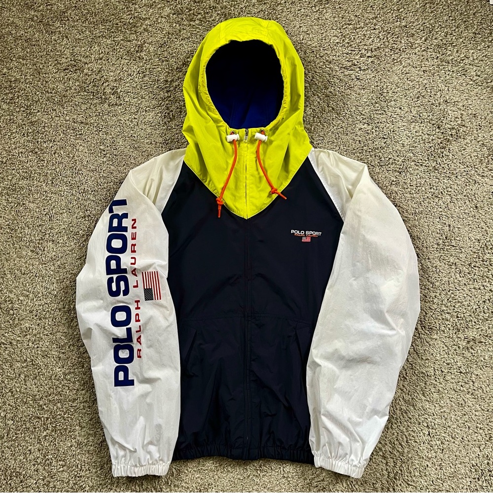 Polo Sport Jacket Size Medium Windbreaker WuTang